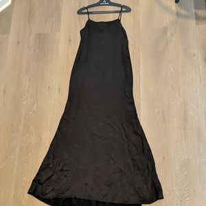 Reformation Athena Black 100% Silk Dress - Size S